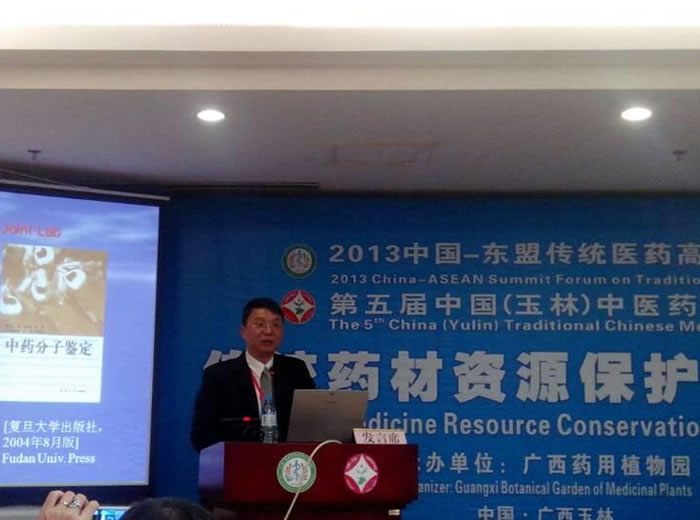 2013年曹晖博士参加中国-东盟传统医药高峰论坛并做报告